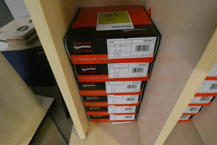6x Karcher Design - Türgriff-Garnitur Korfu, Edelstahl matt Art. ER24 BB0 71